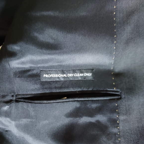 Jones New York Collection Men Corpcore Black 96% Wool Dress 3 Button Blazer NWOT - Picture 5 of 8